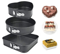 3-Piece Springform Cake Pan Set SAND's CART 3-Piece Springform Cake Pan Set