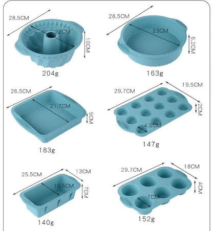 Royalford 6-Piece Silicone Bakeware Set (BPA Free) SAND's CART Royalford 6-Piece Silicone Bakeware Set (BPA Free)